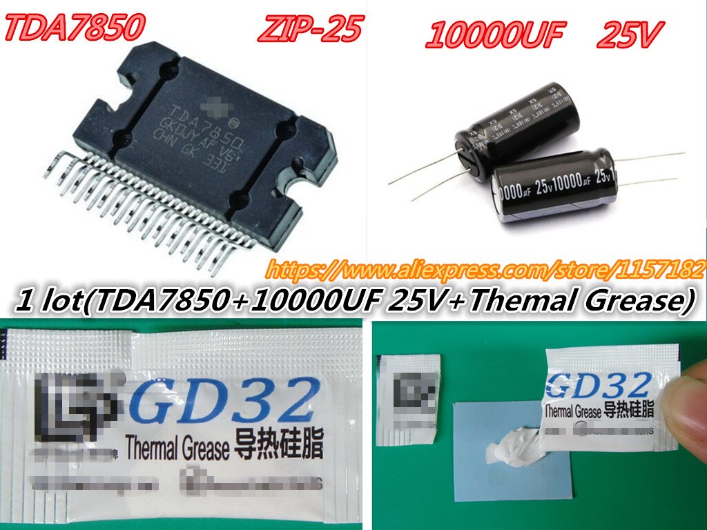 TDA7850 ZIP-25 TDA 7850 + ( 1pcs 10000 ũ 25V Ŀ..